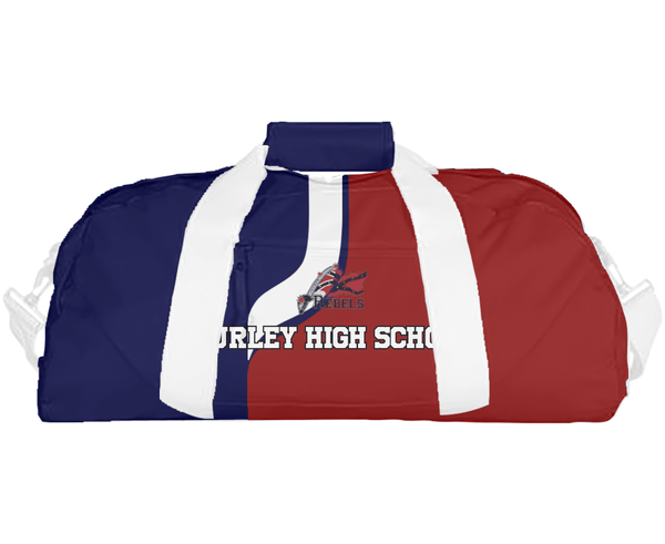 Duffle Bag, Hurley High school, Spirit Store, Teamtime, Team time, sublimation, custom sports apparel, team uniforms, spirit wear, spiritwear, sports uniforms, custom shirts, team store, custom team store, fundraiser sports, apparel fundraiser
