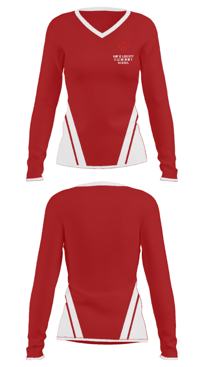 Winfield Scott Elementary School 10999190 Women's Long Sleeve V-neck Shirt - 25