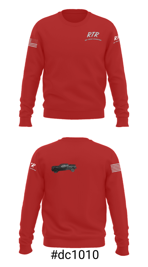 Crew Neck Sweatshirt, Red Thread Renovations, , Teamtime, Team time, sublimation, custom sports apparel, team uniforms, spirit wear, spiritwear, sports uniforms, custom shirts, team store, custom team store, fundraiser sports, apparel fundraiser