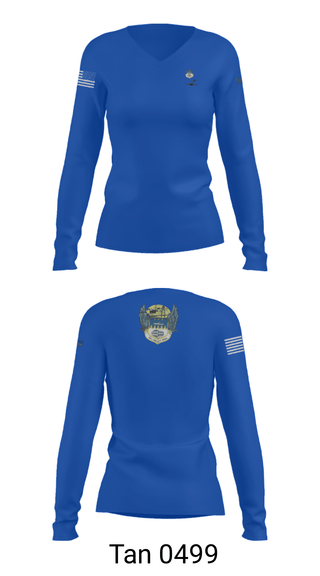 Women's Long Sleeve Vneck Shirt, , Air Force, Teamtime, Team time, sublimation, custom sports apparel, team uniforms, spirit wear, spiritwear, sports uniforms, custom shirts, team store, custom team store, fundraiser sports, apparel fundraiser