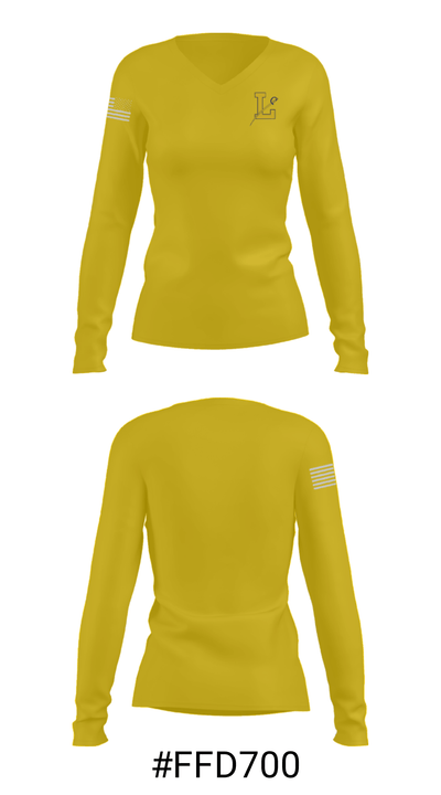Ledyard High School Basketball 29414333 Women's Long Sleeve V-neck Shirt - 20