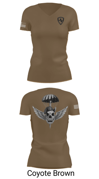 Women's Short Sleeve Vneck Shirt, , Army, Teamtime, Team time, sublimation, custom sports apparel, team uniforms, spirit wear, spiritwear, sports uniforms, custom shirts, team store, custom team store, fundraiser sports, apparel fundraiser