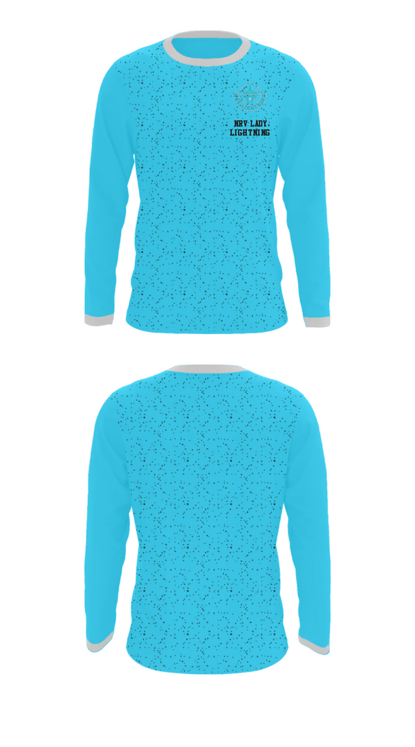 Long Sleeve Performance Shirt, NRV Lady Lightning, Women's Basketball, Teamtime, Team time, sublimation, custom sports apparel, team uniforms, spirit wear, spiritwear, sports uniforms, custom shirts, team store, custom team store, fundraiser sports, apparel fundraiser
