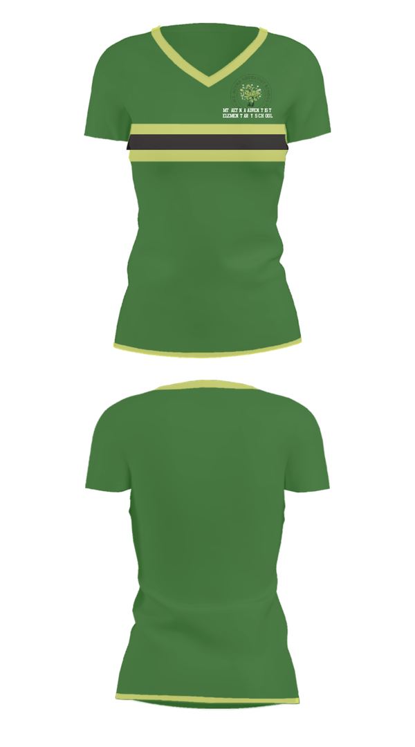 Women's Short Sleeve Vneck Shirt, Mt Aetna Adventist Elementary School, Spirit Store, Teamtime, Team time, sublimation, custom sports apparel, team uniforms, spirit wear, spiritwear, sports uniforms, custom shirts, team store, custom team store, fundraiser sports, apparel fundraiser