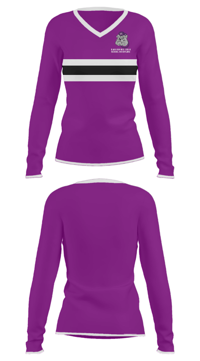 Harrisburg High School Wrestling 34079085 Women's Long Sleeve V-neck Shirt - 31