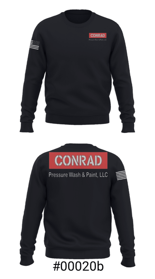 Crew Neck Sweatshirt, Conrad Pressure Wash & Paint, , Teamtime, Team time, sublimation, custom sports apparel, team uniforms, spirit wear, spiritwear, sports uniforms, custom shirts, team store, custom team store, fundraiser sports, apparel fundraiser