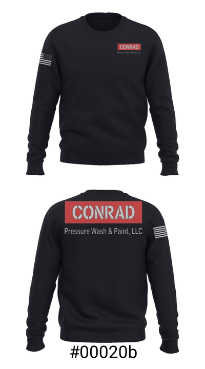 Conrad Pressure Wash & Paint 65591308 Crew Neck Sweatshirt - 16