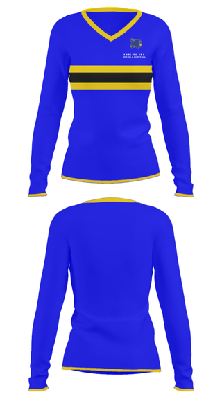 Women's Long Sleeve Vneck Shirt, Rising Star High School Basketball, Women's Basketball, Teamtime, Team time, sublimation, custom sports apparel, team uniforms, spirit wear, spiritwear, sports uniforms, custom shirts, team store, custom team store, fundraiser sports, apparel fundraiser