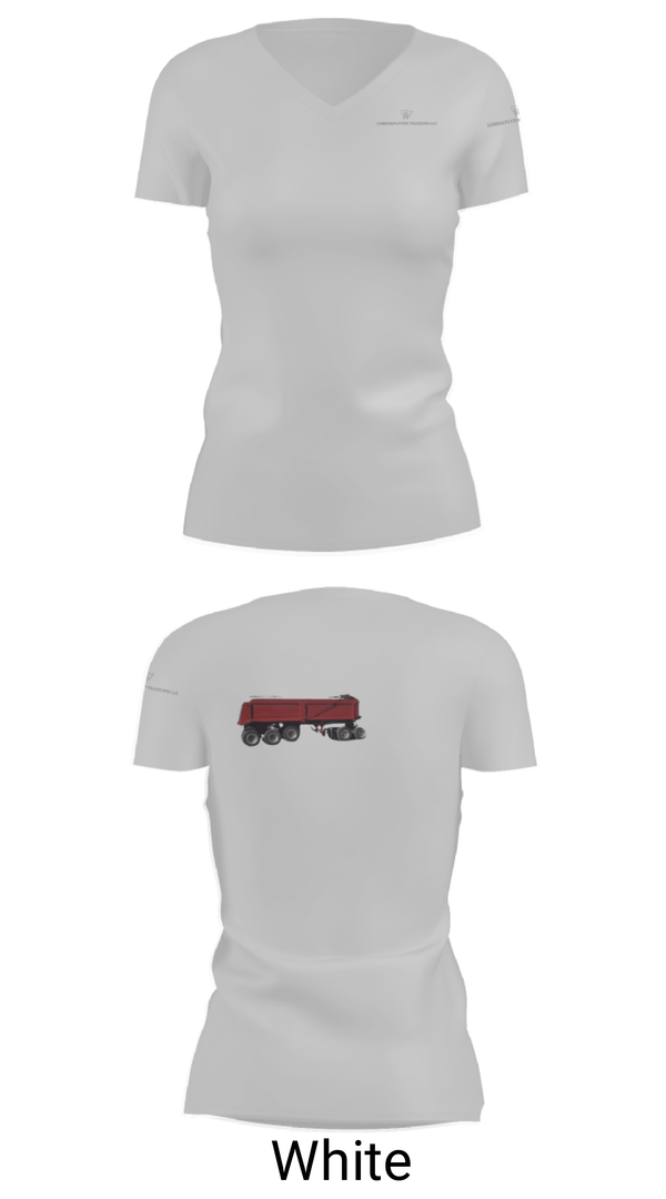 Women's Short Sleeve Vneck Shirt, Jabien & Payton trucking LLC, , Teamtime, Team time, sublimation, custom sports apparel, team uniforms, spirit wear, spiritwear, sports uniforms, custom shirts, team store, custom team store, fundraiser sports, apparel fundraiser