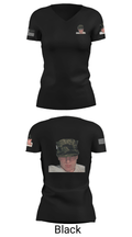 Airborne division 64639973 Women's Short Sleeve V-neck Shirt - 20
