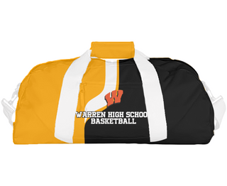 Duffle Bag, Warren High School Basketball, Women's Basketball, Teamtime, Team time, sublimation, custom sports apparel, team uniforms, spirit wear, spiritwear, sports uniforms, custom shirts, team store, custom team store, fundraiser sports, apparel fundraiser