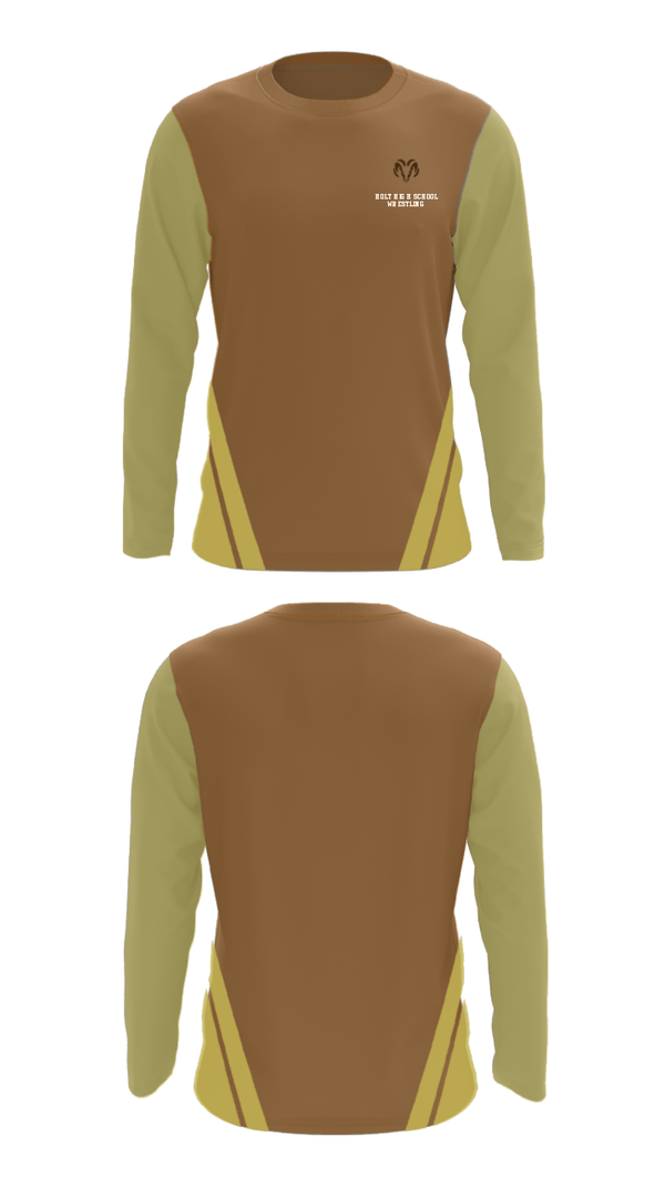 Long Sleeve Performance Shirt, Holt High School Wrestling, Wrestling, Teamtime, Team time, sublimation, custom sports apparel, team uniforms, spirit wear, spiritwear, sports uniforms, custom shirts, team store, custom team store, fundraiser sports, apparel fundraiser