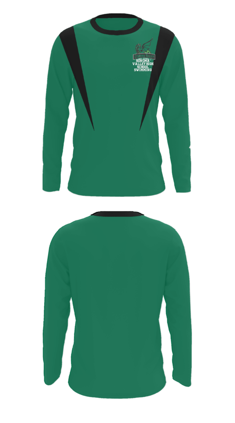 Long Sleeve Performance Shirt, Sonoma Valley High School Swimming, Swimming, Teamtime, Team time, sublimation, custom sports apparel, team uniforms, spirit wear, spiritwear, sports uniforms, custom shirts, team store, custom team store, fundraiser sports, apparel fundraiser