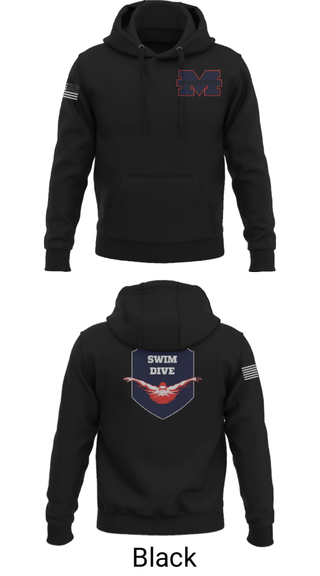 Hoodie, Manvel High School Swimming, Swimming, Teamtime, Team time, sublimation, custom sports apparel, team uniforms, spirit wear, spiritwear, sports uniforms, custom shirts, team store, custom team store, fundraiser sports, apparel fundraiser