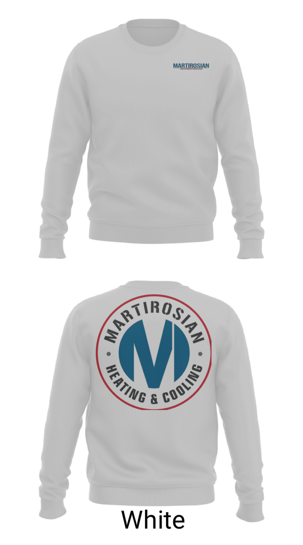 Crew Neck Sweatshirt, Martirosian Heating and Cooling, , Teamtime, Team time, sublimation, custom sports apparel, team uniforms, spirit wear, spiritwear, sports uniforms, custom shirts, team store, custom team store, fundraiser sports, apparel fundraiser