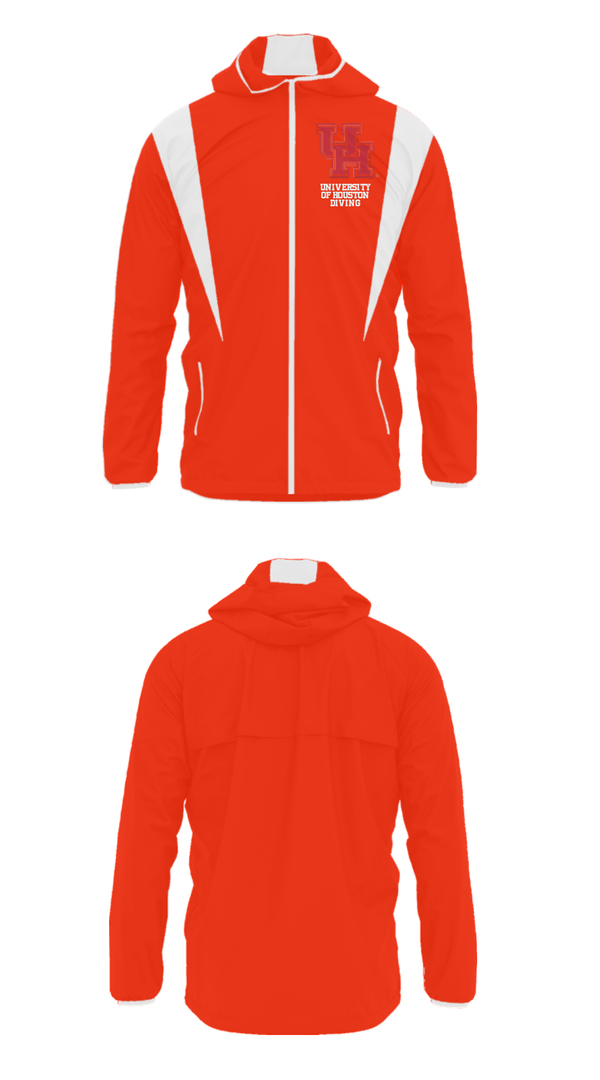 Windbreaker, University Of Houston Diving, Spirit Store, Teamtime, Team time, sublimation, custom sports apparel, team uniforms, spirit wear, spiritwear, sports uniforms, custom shirts, team store, custom team store, fundraiser sports, apparel fundraiser