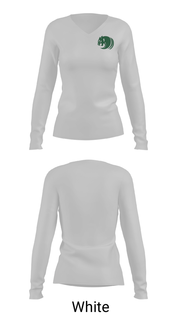 Women's Long Sleeve Vneck Shirt, Pennfield High School Bowling, Bowling, Teamtime, Team time, sublimation, custom sports apparel, team uniforms, spirit wear, spiritwear, sports uniforms, custom shirts, team store, custom team store, fundraiser sports, apparel fundraiser