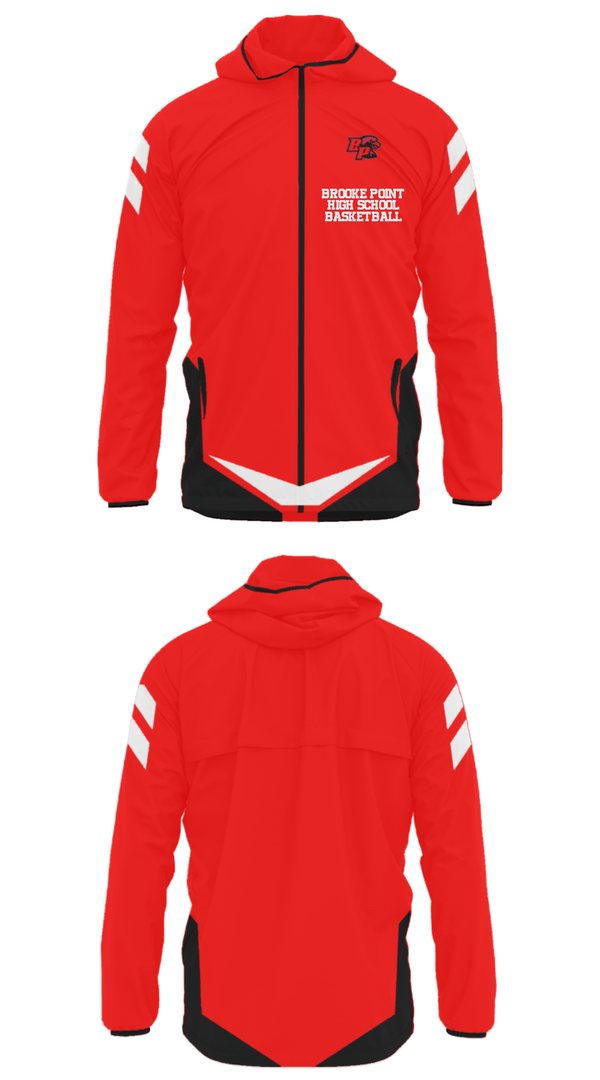 Windbreaker, Brooke Point High School Basketball, Men's Basketball, Teamtime, Team time, sublimation, custom sports apparel, team uniforms, spirit wear, spiritwear, sports uniforms, custom shirts, team store, custom team store, fundraiser sports, apparel fundraiser