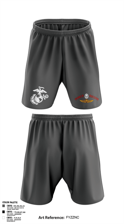 B Co. 3rd Recon Bn Force Reconnaissance3rd Recon Co.3rd Reconnaissance 55773170 Athletic Shorts With Pockets - 1