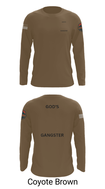 GOD'S GANGSTER 5799202 Long Sleeve Performance Shirt - 11