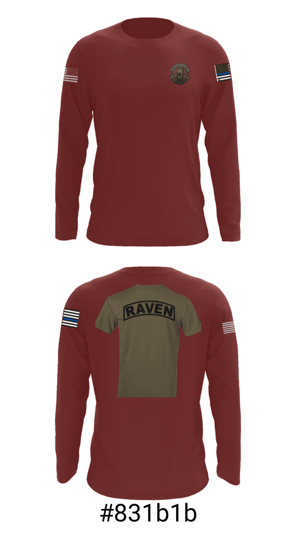 Long Sleeve Performance Shirt, , Air Force, Teamtime, Team time, sublimation, custom sports apparel, team uniforms, spirit wear, spiritwear, sports uniforms, custom shirts, team store, custom team store, fundraiser sports, apparel fundraiser
