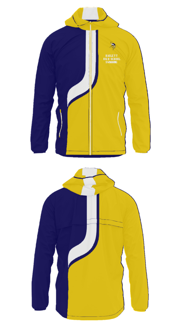 Windbreaker, Haslett High School Swimming, Swimming, Teamtime, Team time, sublimation, custom sports apparel, team uniforms, spirit wear, spiritwear, sports uniforms, custom shirts, team store, custom team store, fundraiser sports, apparel fundraiser