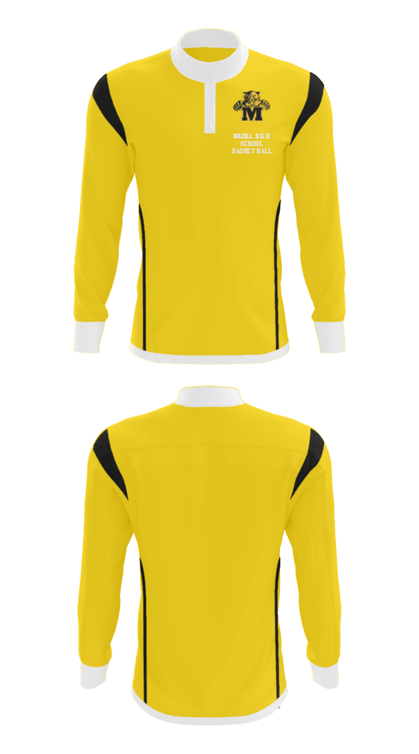 Quarter Zip Jacket, Madill High School Basketball, Women's Basketball, Teamtime, Team time, sublimation, custom sports apparel, team uniforms, spirit wear, spiritwear, sports uniforms, custom shirts, team store, custom team store, fundraiser sports, apparel fundraiser