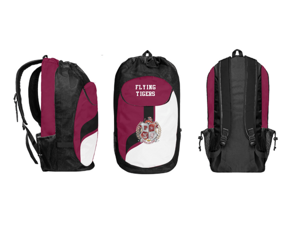 Gear Bag, FLYING TIGERS, Cycling, Teamtime, Team time, sublimation, custom sports apparel, team uniforms, spirit wear, spiritwear, sports uniforms, custom shirts, team store, custom team store, fundraiser sports, apparel fundraiser