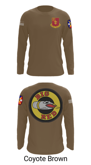 Long Sleeve Performance Shirt, 1-145 FA, National Guard, Teamtime, Team time, sublimation, custom sports apparel, team uniforms, spirit wear, spiritwear, sports uniforms, custom shirts, team store, custom team store, fundraiser sports, apparel fundraiser