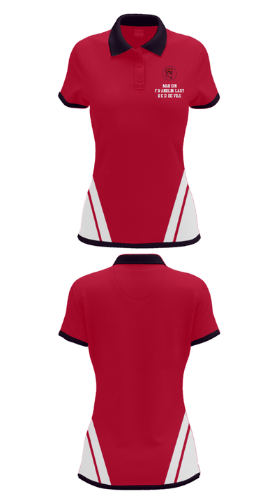 Marion Franklin lady Red Devils 63325407 Women's Short Sleeve Performance Polo  - 28