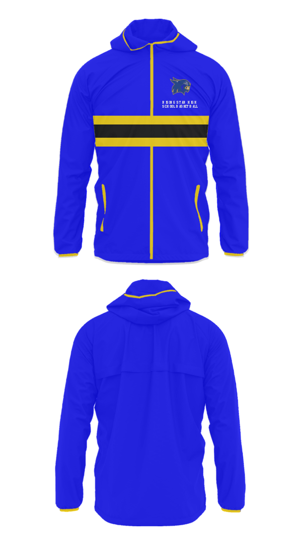 Windbreaker, Rising Star High School Basketball, Women's Basketball, Teamtime, Team time, sublimation, custom sports apparel, team uniforms, spirit wear, spiritwear, sports uniforms, custom shirts, team store, custom team store, fundraiser sports, apparel fundraiser