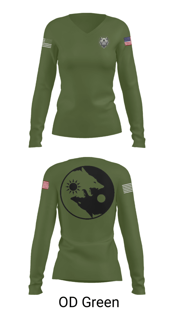 Women's Long Sleeve Vneck Shirt, Blacksmith s, National Guard, Teamtime, Team time, sublimation, custom sports apparel, team uniforms, spirit wear, spiritwear, sports uniforms, custom shirts, team store, custom team store, fundraiser sports, apparel fundraiser