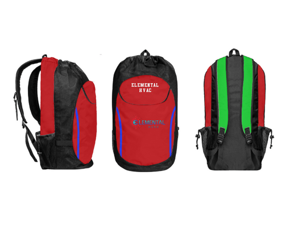 Gear Bag, Elemental HVAC, , Teamtime, Team time, sublimation, custom sports apparel, team uniforms, spirit wear, spiritwear, sports uniforms, custom shirts, team store, custom team store, fundraiser sports, apparel fundraiser