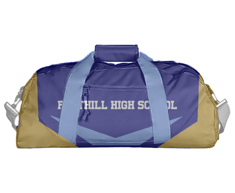 Duffle Bag, Foothill High School, Spirit Store, Teamtime, Team time, sublimation, custom sports apparel, team uniforms, spirit wear, spiritwear, sports uniforms, custom shirts, team store, custom team store, fundraiser sports, apparel fundraiser
