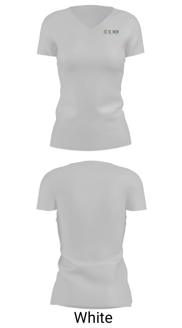 Women's Short Sleeve Vneck Shirt, Saint Leo the Great Catholic School, Spirit Store, Teamtime, Team time, sublimation, custom sports apparel, team uniforms, spirit wear, spiritwear, sports uniforms, custom shirts, team store, custom team store, fundraiser sports, apparel fundraiser