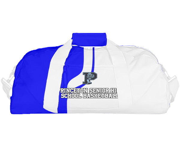 Duffle Bag, Princeton Senior High School Basketball, Men's Basketball, Teamtime, Team time, sublimation, custom sports apparel, team uniforms, spirit wear, spiritwear, sports uniforms, custom shirts, team store, custom team store, fundraiser sports, apparel fundraiser