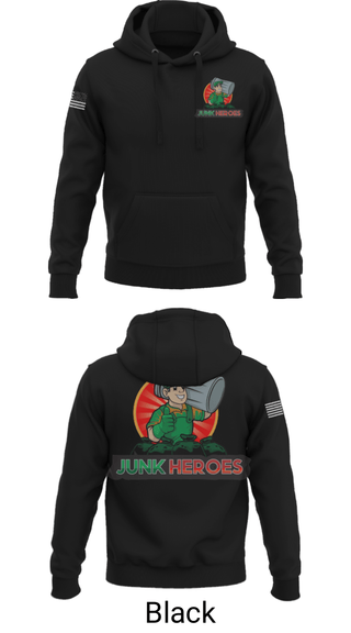 Hoodie, Junk Heroes, , Teamtime, Team time, sublimation, custom sports apparel, team uniforms, spirit wear, spiritwear, sports uniforms, custom shirts, team store, custom team store, fundraiser sports, apparel fundraiser