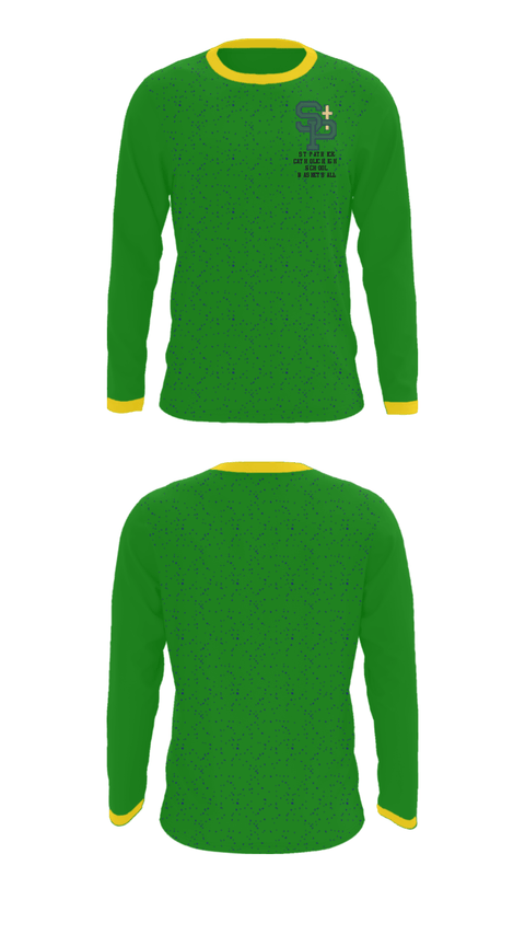 Long Sleeve Performance Shirt, St Patrick Catholic High School Basketball, Men's Basketball, Teamtime, Team time, sublimation, custom sports apparel, team uniforms, spirit wear, spiritwear, sports uniforms, custom shirts, team store, custom team store, fundraiser sports, apparel fundraiser