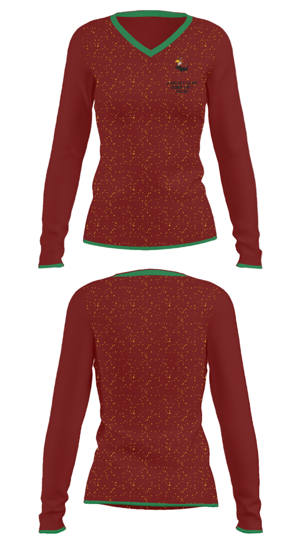 Women's Long Sleeve Vneck Shirt, Pleasant Grove Elementary School, Spirit Store, Teamtime, Team time, sublimation, custom sports apparel, team uniforms, spirit wear, spiritwear, sports uniforms, custom shirts, team store, custom team store, fundraiser sports, apparel fundraiser