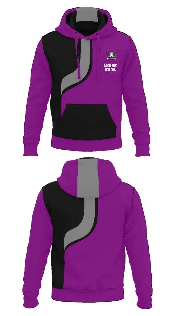 Hoodie, Monroe School, Spirit Store, Teamtime, Team time, sublimation, custom sports apparel, team uniforms, spirit wear, spiritwear, sports uniforms, custom shirts, team store, custom team store, fundraiser sports, apparel fundraiser