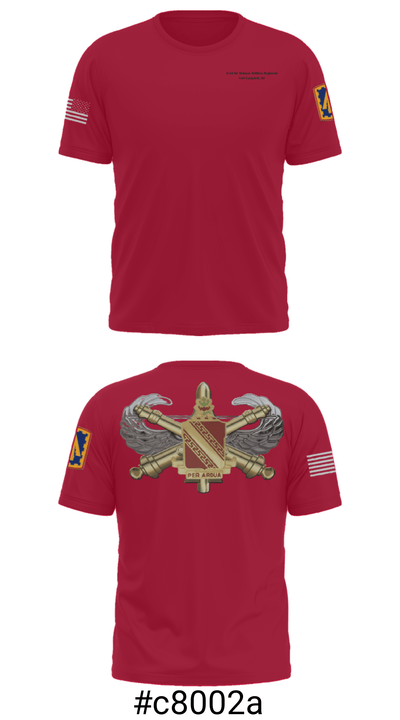2-44 Air Defense Artillery Regiment 13491150 Short Sleeve Performance Shirt - 6