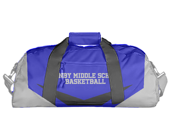 Duffle Bag, Hanby Middle School Basketball, Women's Basketball, Teamtime, Team time, sublimation, custom sports apparel, team uniforms, spirit wear, spiritwear, sports uniforms, custom shirts, team store, custom team store, fundraiser sports, apparel fundraiser