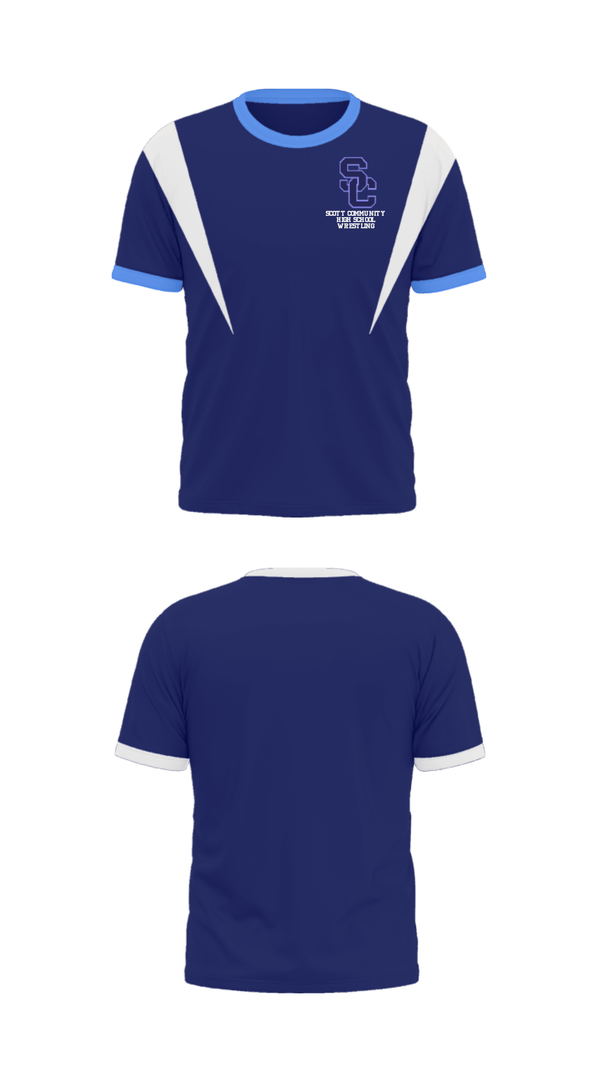 Short Sleeve Performance Shirt, Scott Community High School Wrestling, Wrestling, Teamtime, Team time, sublimation, custom sports apparel, team uniforms, spirit wear, spiritwear, sports uniforms, custom shirts, team store, custom team store, fundraiser sports, apparel fundraiser