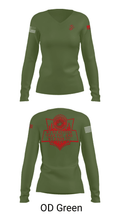 RSS EMPIRE STATE 18505980 Women's Long Sleeve V-neck Shirt - 31