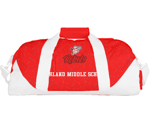Duffle Bag, Highland Middle School, Spirit Store, Teamtime, Team time, sublimation, custom sports apparel, team uniforms, spirit wear, spiritwear, sports uniforms, custom shirts, team store, custom team store, fundraiser sports, apparel fundraiser