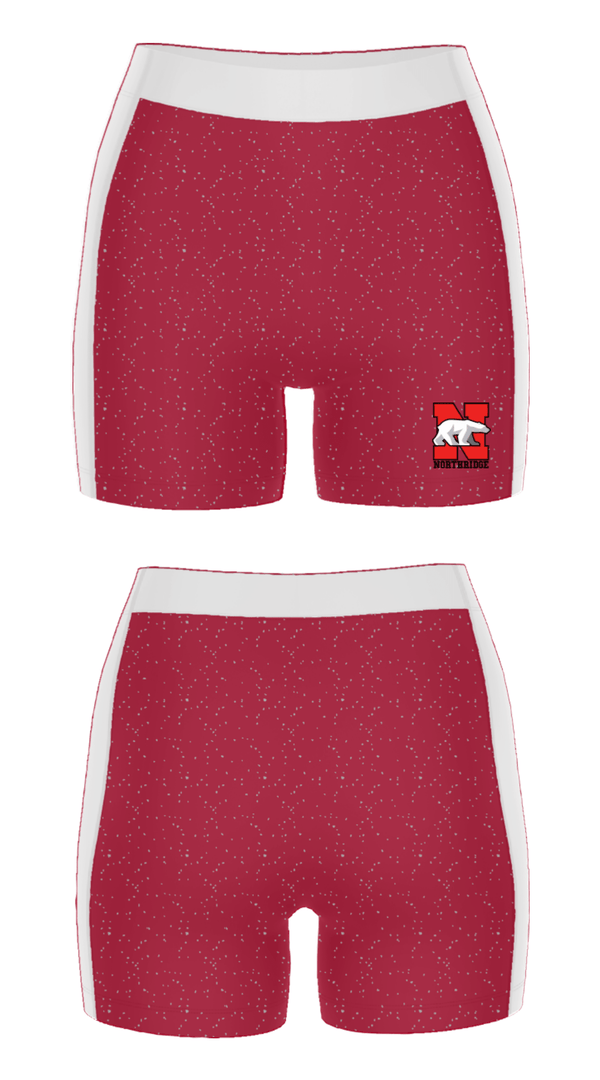 Women's Compression Shorts, Northridge High School, Spirit Store, Teamtime, Team time, sublimation, custom sports apparel, team uniforms, spirit wear, spiritwear, sports uniforms, custom shirts, team store, custom team store, fundraiser sports, apparel fundraiser