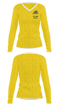 Mott Community College Basketball 43368820 Women's Long Sleeve V-neck Shirt - 34