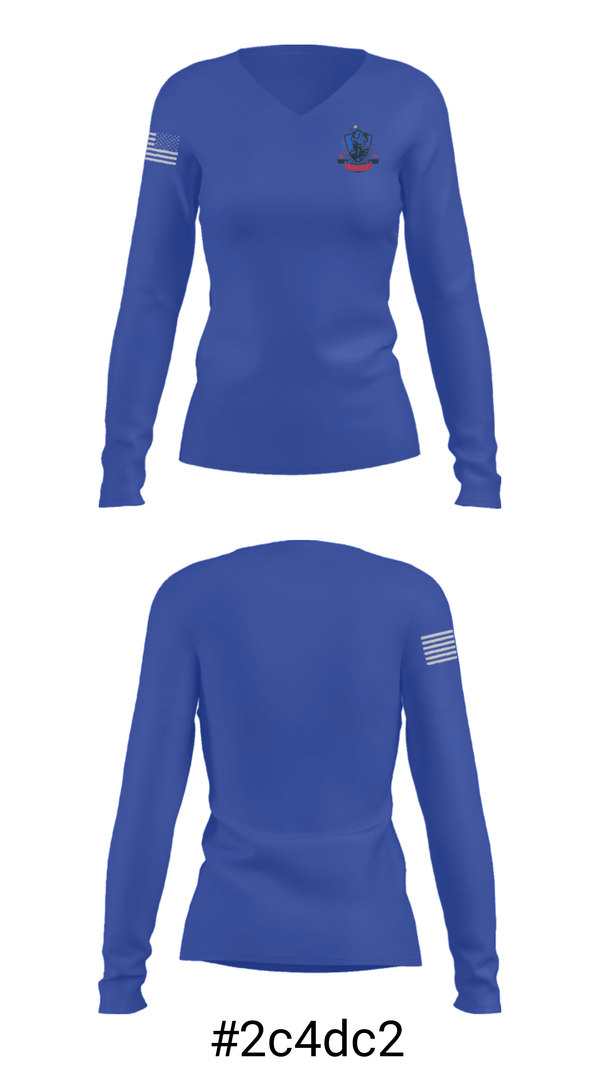 Women's Long Sleeve Vneck Shirt, St Joan Of Arc Catholic School, Spirit Store, Teamtime, Team time, sublimation, custom sports apparel, team uniforms, spirit wear, spiritwear, sports uniforms, custom shirts, team store, custom team store, fundraiser sports, apparel fundraiser