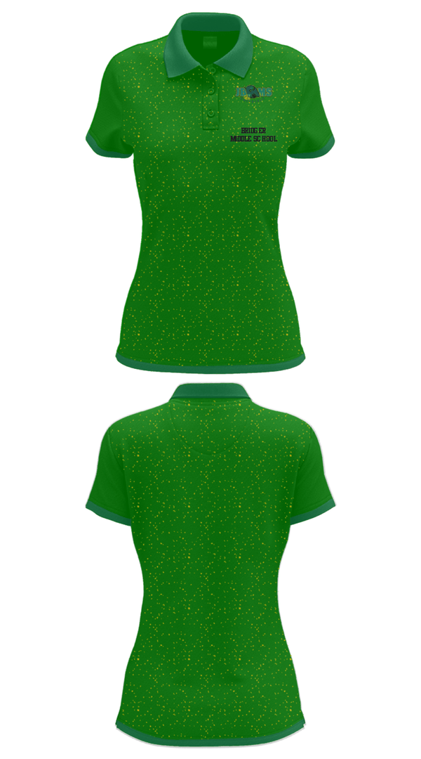 Women's Short Sleeve Performance Polo, Bridger Middle School, Spirit Store, Teamtime, Team time, sublimation, custom sports apparel, team uniforms, spirit wear, spiritwear, sports uniforms, custom shirts, team store, custom team store, fundraiser sports, apparel fundraiser