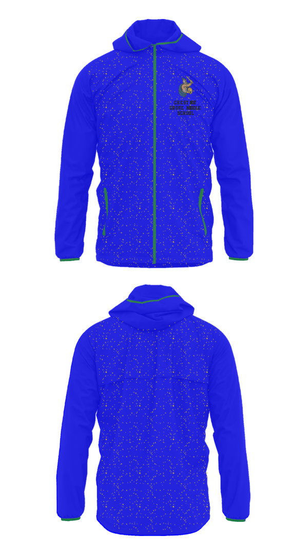 Windbreaker, Chestnut Grove Middle School, Spirit Store, Teamtime, Team time, sublimation, custom sports apparel, team uniforms, spirit wear, spiritwear, sports uniforms, custom shirts, team store, custom team store, fundraiser sports, apparel fundraiser